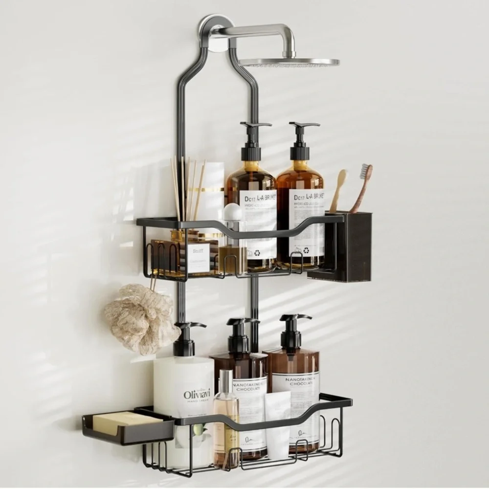 Black Shower Caddy Organizer